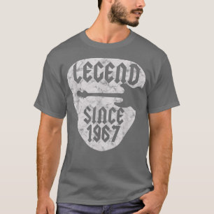 Camiseta nascer Guitarista de 55 anos em 1967 55º aniversár