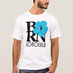 Camiseta NASCER Honolulu Hawaii Blue Hibiscus