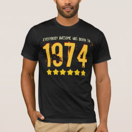 Camiseta Nascer impressionante do aniversário de 40 anos