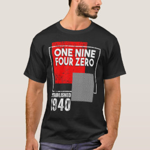 Camiseta Nascer in ou Vintage 1940 para Homens Mulheres