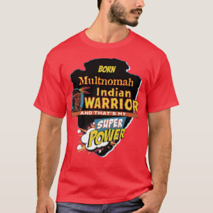 Camiseta Nascer Indígena Multnomah Nativo Americano com Sup