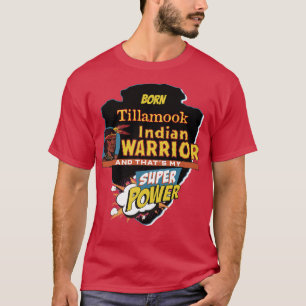 Camiseta Nascer Indígena Nativo Americano Tillamook com Sup
