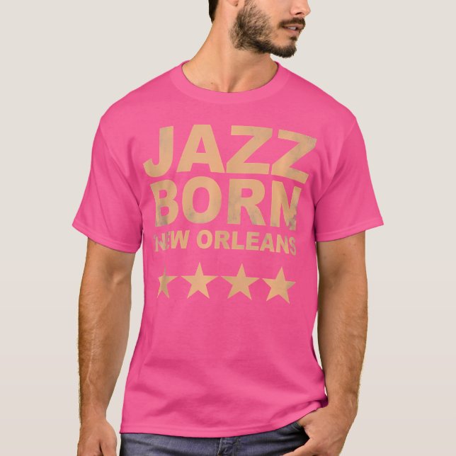 Camiseta Nascer Jazz New Orleans Music Graphic (Frente)