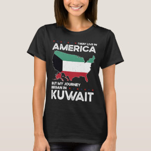 Camiseta Nascer Kuwait Kuwait Cidadania Americana