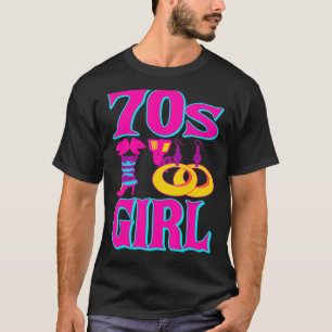 Camiseta nascer Musical Clássico De Menina Dos Anos 70 Em 1