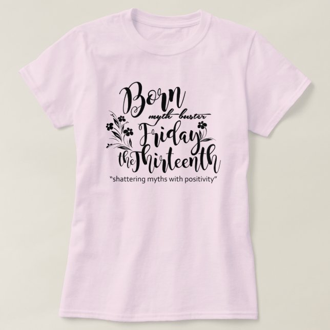 Camiseta Nascer Myth Buster (Frente do Design)