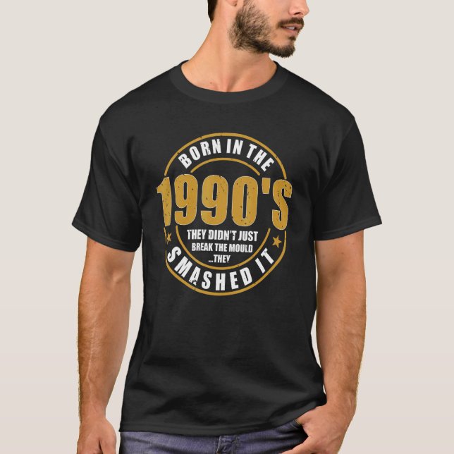 Camiseta Nascer Na década de 1990 Eles Esmagaram O Nascimen (Frente)