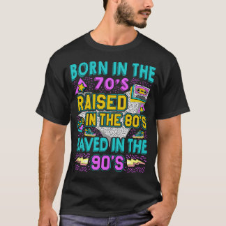 Camiseta Nascer Na Década De 70 - Levantado Nos Anos 80 - E