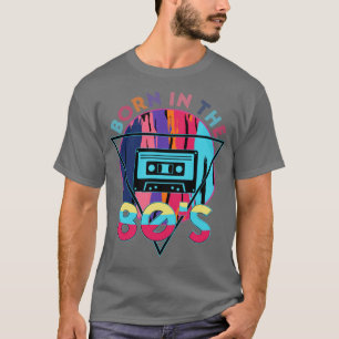 Camiseta Nascer na geração de 80 e 1980 com fita cassete