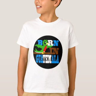 Camiseta nascer na guatemala - redonda