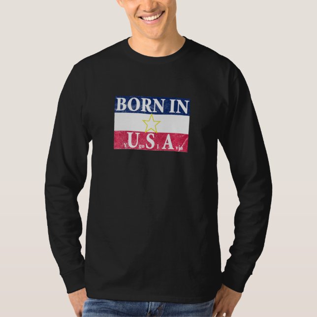 Camiseta Nascer Na Jugoslávia Vintage (Frente)