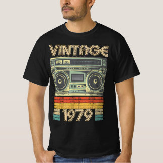 Camiseta Nascer Na Rádio Retro De 1979, Presente De Anivers