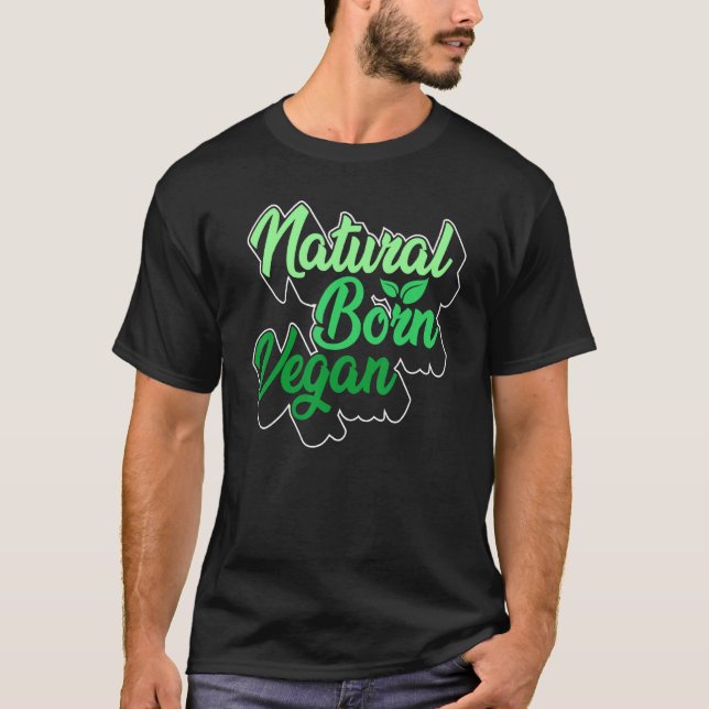 Camiseta Nascer natural Vegan Vegan Mãe Veggie Plant Mamãe  (Frente)