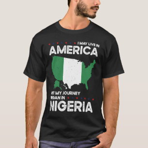 Camiseta Nascer Nigéria Nigéria Nigéria Americana Cidadania