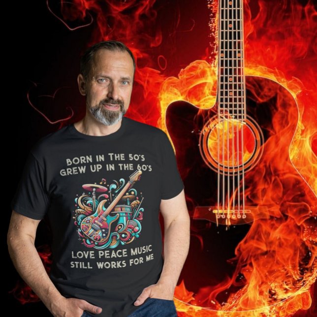 Camiseta Nascer no 50 Músico Aposentado Músico Músico Músic (Criador carregado)