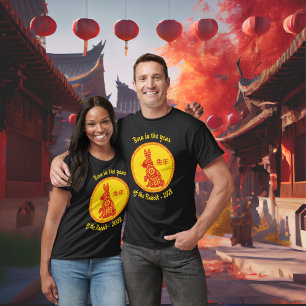 Camiseta Nascer no ano do Ano Novo Chinês de Coelho