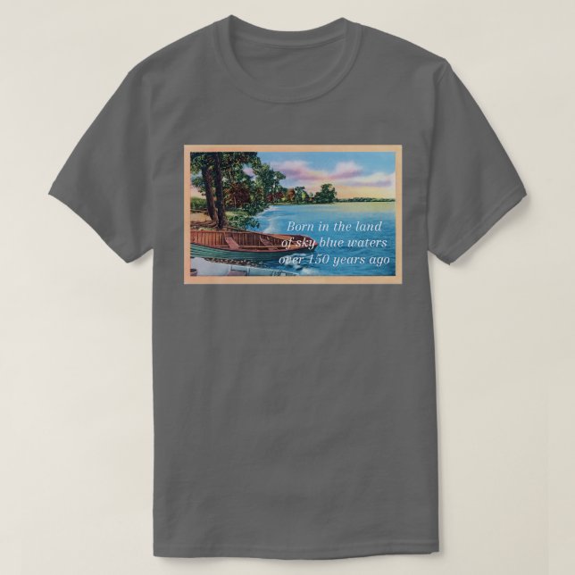 Camiseta Nascer no Céu das Águas Azuis (Frente do Design)