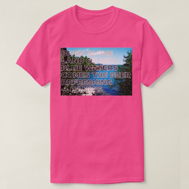 Camiseta Nascer no Land of Sky Blue Waters Minnesota (Frente do Design)