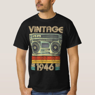 Camiseta Nascer No Rádio Retro De 1946, Presente De Aniver