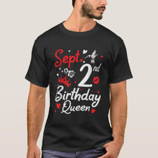 Camiseta Nascer No segundo De Setembro Feliz Aniversário Ra