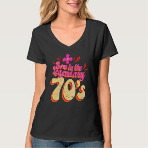 Camiseta Nascer nos Anos setenta lendários da década de 70