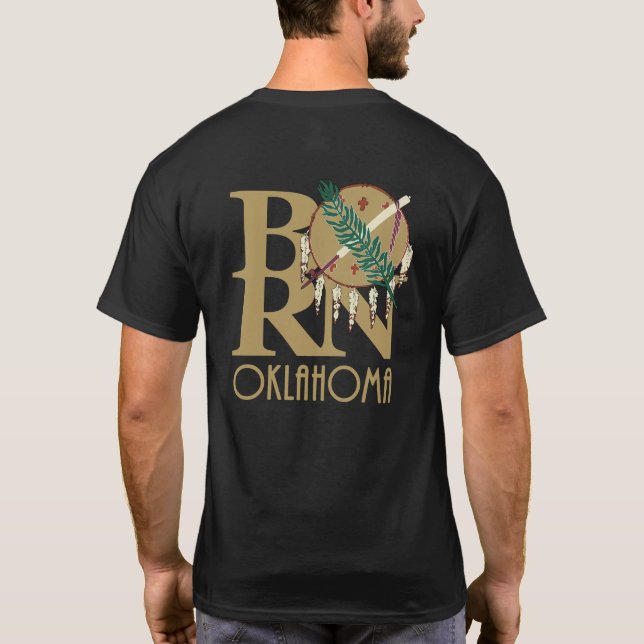 Camiseta NASCER Oklahoma (back impressão gold) (Verso)
