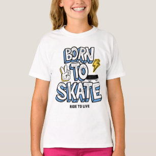 Camiseta Nascer para a Corrida do Skate ao Vivo