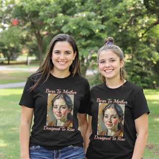 Camiseta Nascer para a mãe, projetado para elevar o tee