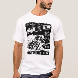 Camiseta nascer para andar forçada a trabalhar