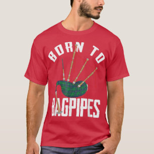 Camiseta Nascer para Bagpipe Instrumento Brass Banda Folk M