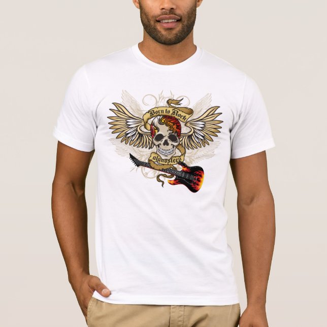 Camiseta nascer para balançar o t-shirt (Frente)