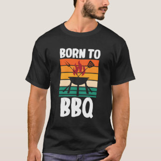 Camiseta Nascer Para Churrasco Do Pitmaster Grillmaster Bar