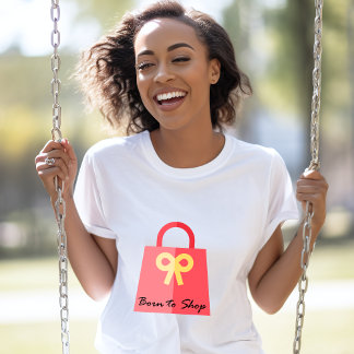 Camiseta Nascer para Comprar cor da bolsa de compras