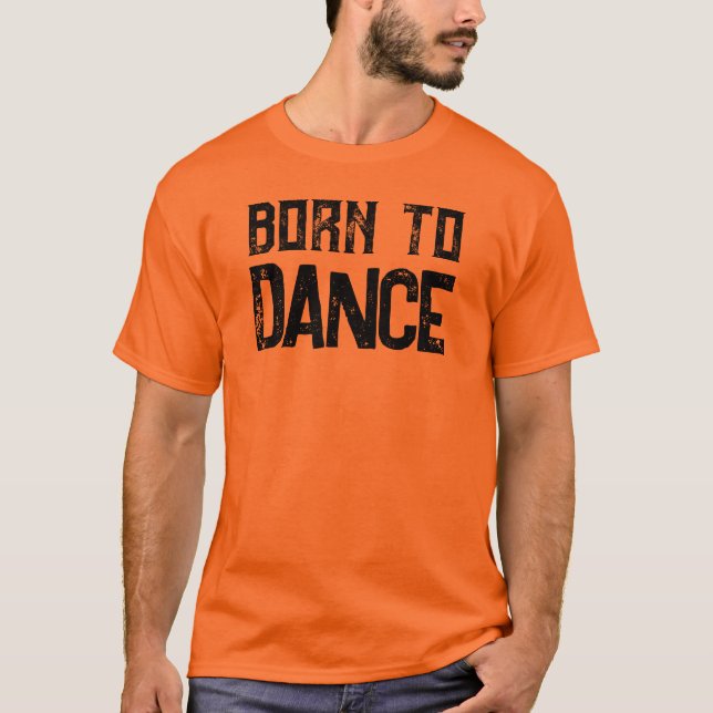 Camiseta Nascer para dança Festival e dança amarram T-Shirt (Frente)