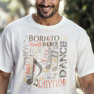 Camiseta Nascer para dançar a laranja/Brown ID277
