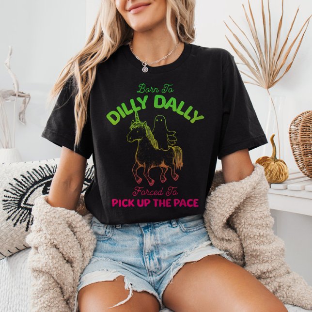 Camiseta Nascer para Dilly Dally Gradient Ghost Riding Unic (Criador carregado)