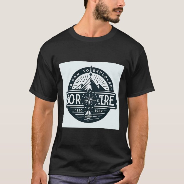 Camiseta Nascer para explorar (Frente)