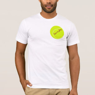 Camiseta Nascer para jogar, com tênis