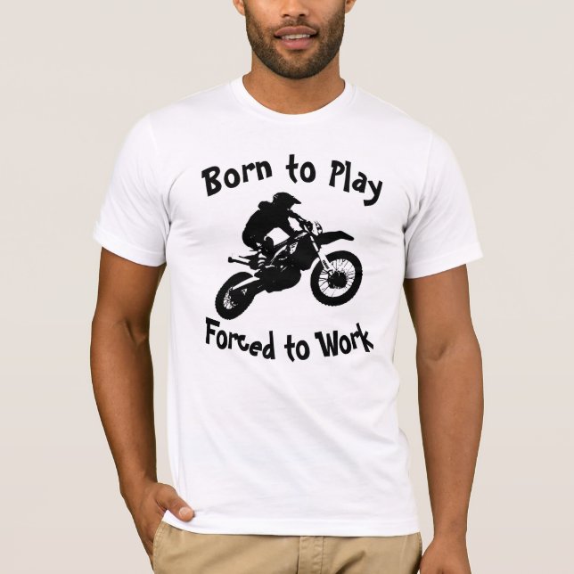 Camiseta Nascer para jogar saia racer (Frente)