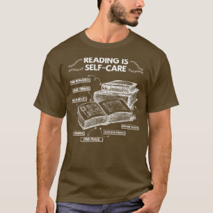 Camiseta Nascer para ler Folheto do leitor engraçado favori