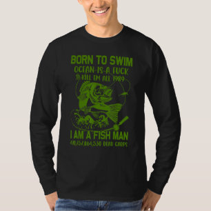 Camiseta Nascer Para Oceano Natação É Matar De Pé Em 1989 V