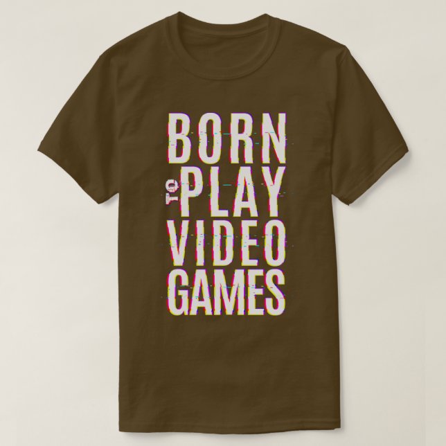 Camiseta Nascer Para Reproduzir Videos games1 (Frente do Design)