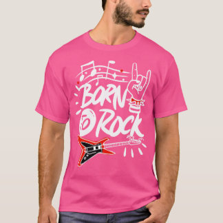 Camiseta Nascer para Rock Music Rock e Roll 80s Lover Vinta