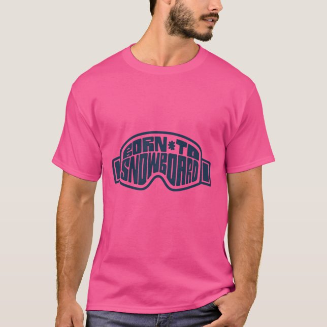 Camiseta Nascer Para Snowboard (Frente)