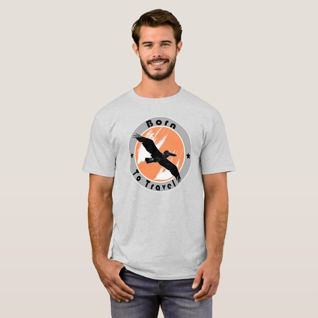 Camiseta Nascer para viagem (Frente Completa)