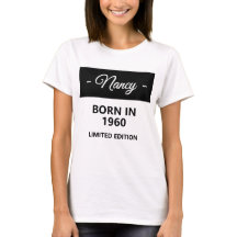 Nascer personalizado no aniversário de 1960