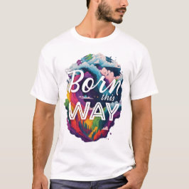 Camiseta Nascer por aqui Orgulho LGBTQ Month Árvore arco-ír