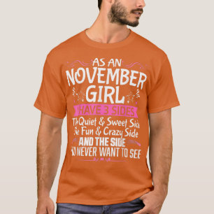 Camiseta Nascer Rainha de novembro - Nove de aniversário bo