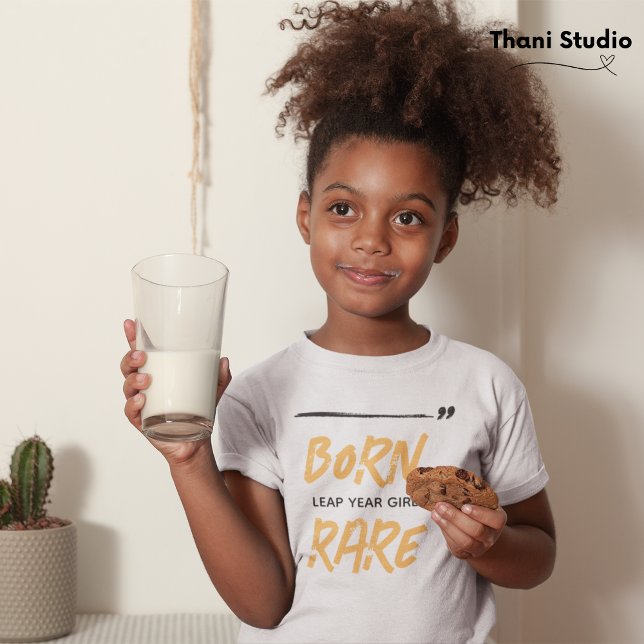 Camiseta Nascer Rare Leap Year Girl Feb 29 Aniversário (Criador carregado)