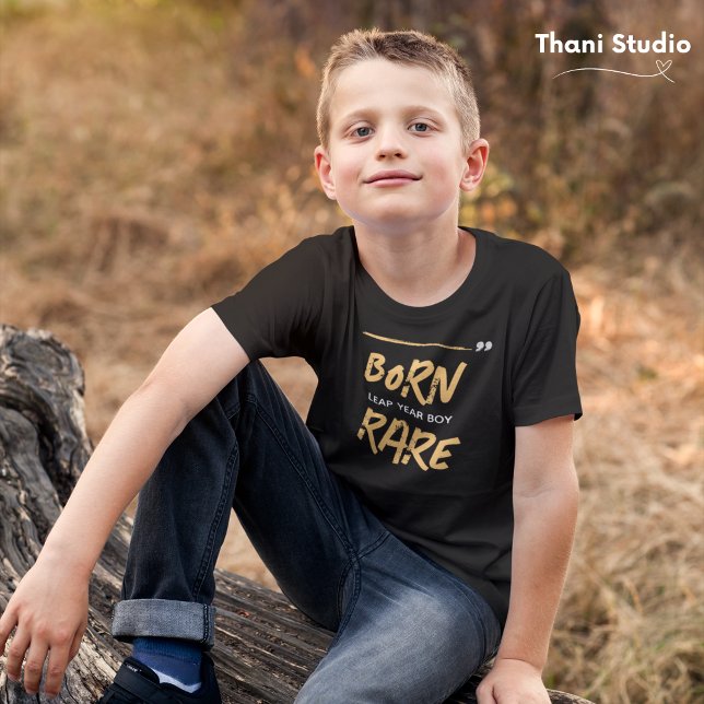 Camiseta Nascer Raro Ano Leap Menino Fev 29 Aniversário (Criador carregado)